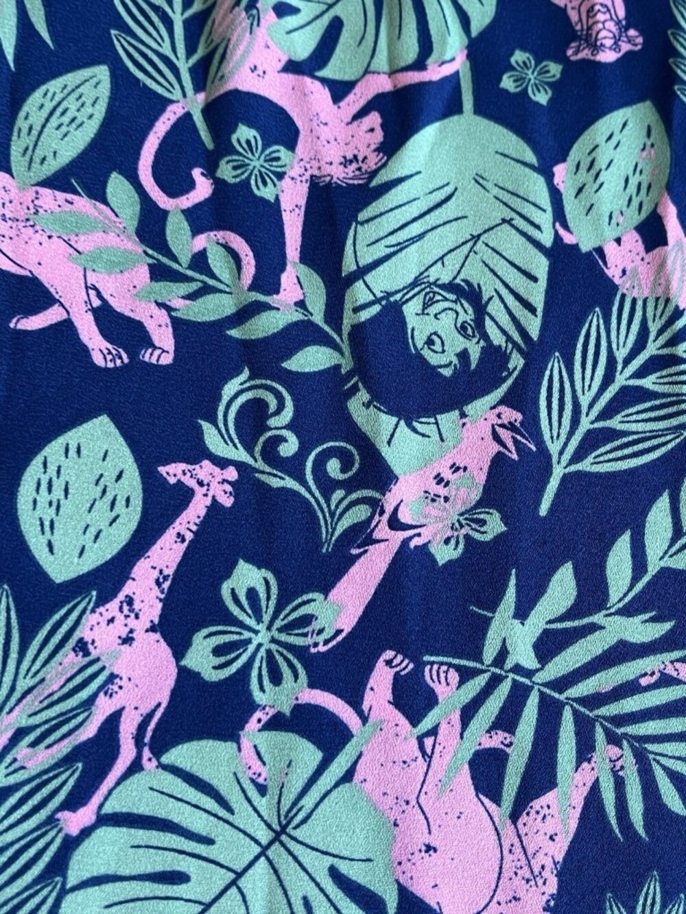 Disney Jungle Book Torrid Size 2 Hi Lo Button Front Georgette Blouse Top - Picture 14 of 16